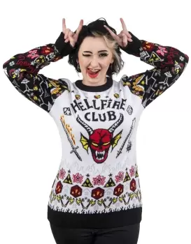 Image of Stranger Things: Hellfire Club Christmas Jumper - M