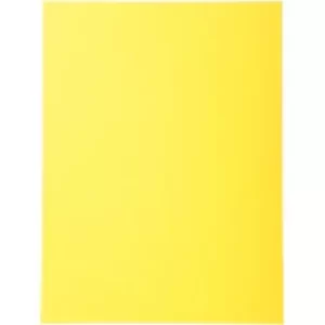 Image of Forever Square Cut Folders A4 Yellow, 10 Packs of 50