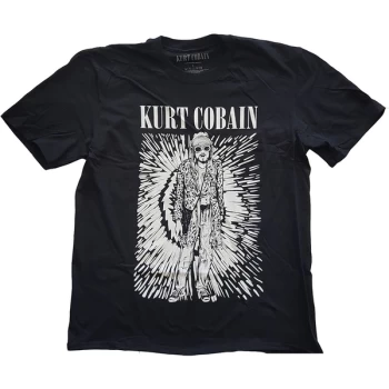 Image of Kurt Cobain - Brilliance Unisex Medium T-Shirt - Black