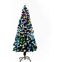Image of Homcom Artificial Christmas Tree Green 84 x 180 cm