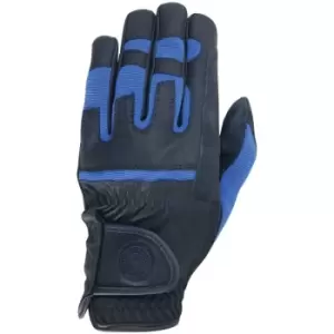 Image of Signature Emblem Riding Gloves (m) (Navy) - Navy - HY