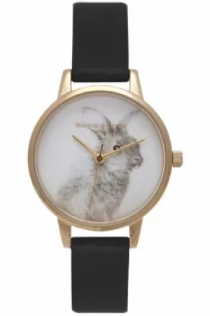 Image of Ladies Olivia Burton Woodland Vegan Friendly Bunny Print Watch OB15WL57