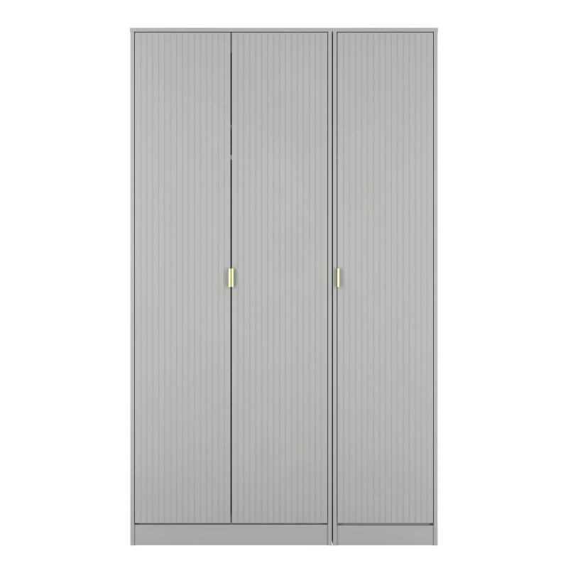 Image of Studio Linear Tall Triple Plain Wardrobe Wardrobes Extra Larg Grey 40024402000