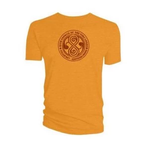 Image of Doctor Who - High Council of the Time Lords Mens XX-Large T-Shirt - Orange
