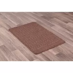 Image of Multi Mat Washable Pindot Doormat Rug Non slip Mat Mink Small 80 x 133cm (2'7''x4'4'')