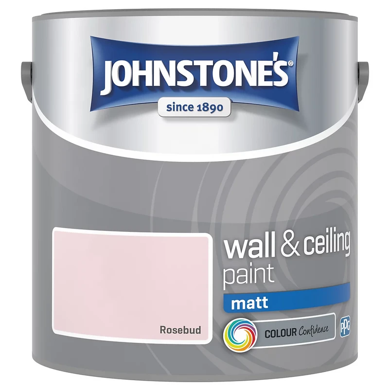 Image of Johnstone's Matt Emulsion Paint, 2.5L, Rosebud
