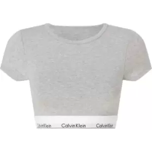 Image of Calvin Klein T-Shirt Bralette - Grey