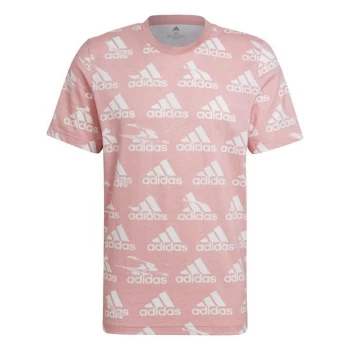 Image of adidas Essentials Brandlove Single Jersey T-Shirt Mens - Wonder Mauve