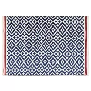 Image of Origins Aztec Rug Navy and Red 160 x 230cm