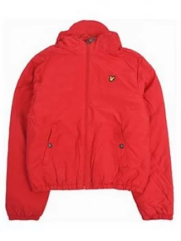 Image of Lyle & Scott Lyle & Scott Boys Classic Zip Through Hooded Jacket, Red, Size Age: 8-9 Years