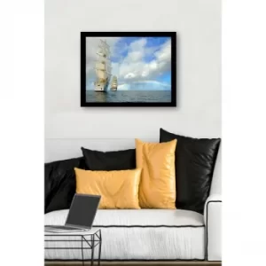 Image of SC0785 Multicolor Decorative Framed MDF Painting