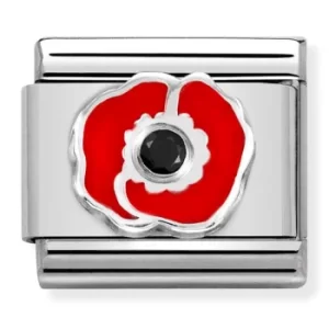 Image of Nomination CLASSIC Poppy Crystal Charm 330305/17