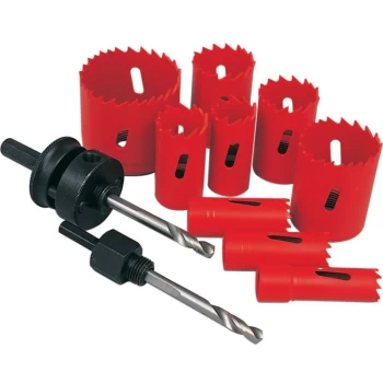 Image of Holesaw Kit in Plastic Tube 11-Pce - Kennedy