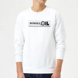 Image of Nintendo Super Mario Bowser Oil Sweatshirt - White - L