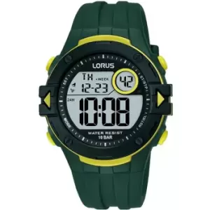 Image of Lorus Childrens Lorus Digital Watch R2327PX9 - Green and LCD