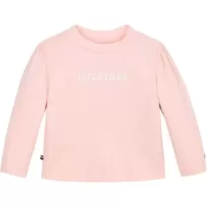 Image of Tommy Hilfiger Baby Monotype Tee L/S - Pink
