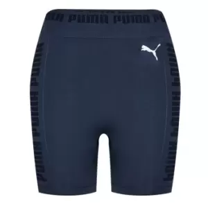 Image of Puma Evoknit Seamless Shorts Womens - Blue