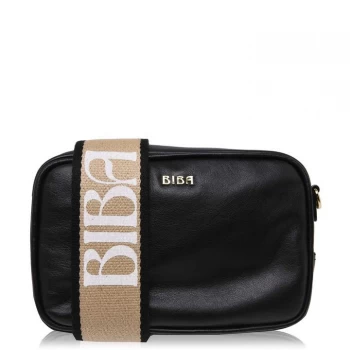 Image of Biba Logo Strap Cross Body Bag - Black