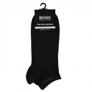 Image of Hugo Boss 2 Pack Trainer Socks Black Size 39-42