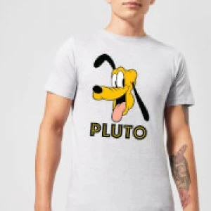 Image of Disney Mickey Mouse Pluto Face T-Shirt - Grey - L