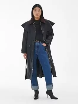 Image of Barbour Barbour Fellbeck Wax Jacket - Green, Size 14, Women