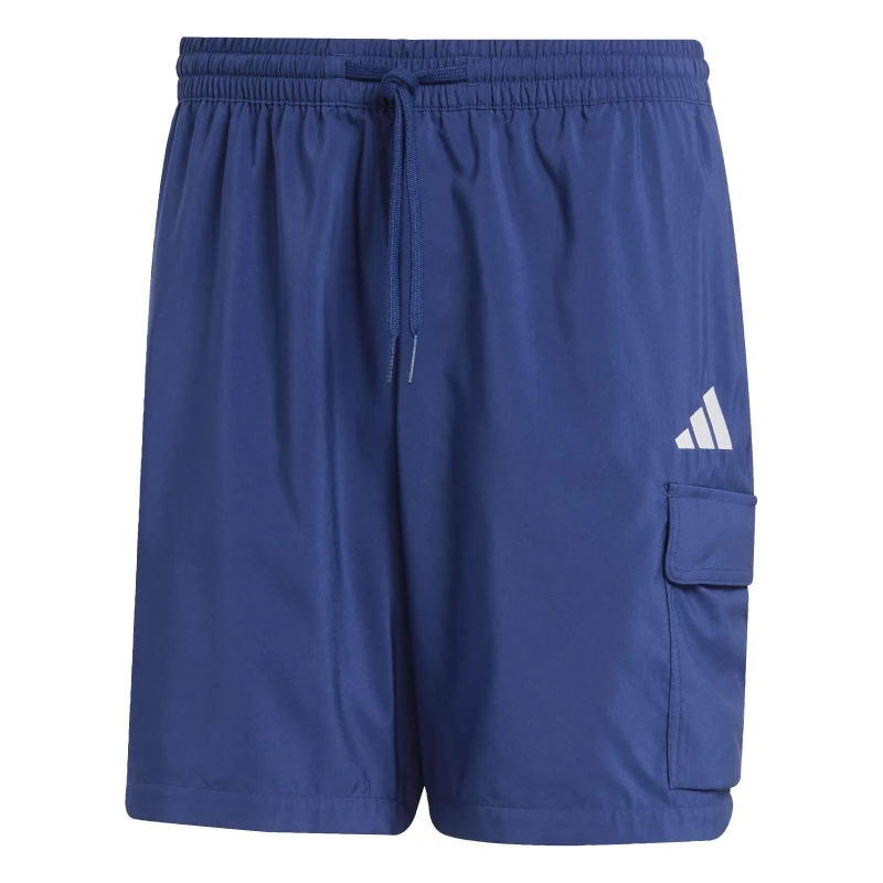 Image of adidas Essentials Small Logo Cargo Chelsea Shorts Dk Blue/White male S