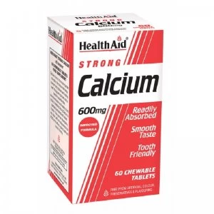 Image of Health Aid Strong Calcium 600mg 60 Chewable Tablets