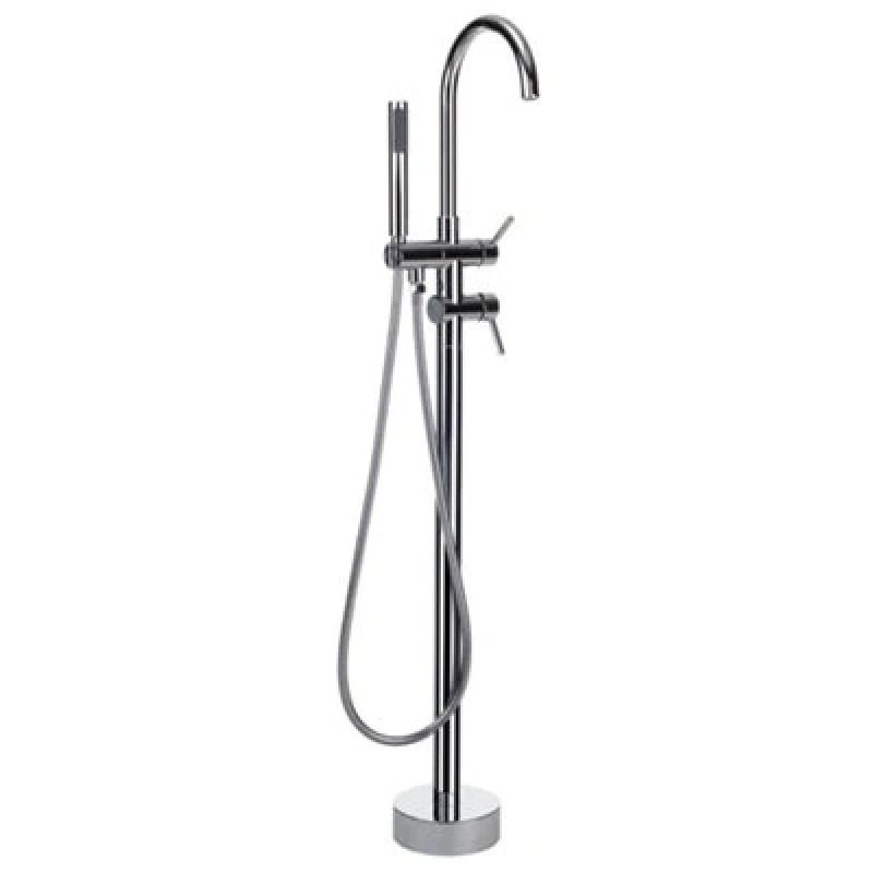 Image of Beliani Freestanding Bathtub Faucet Tugela Silver