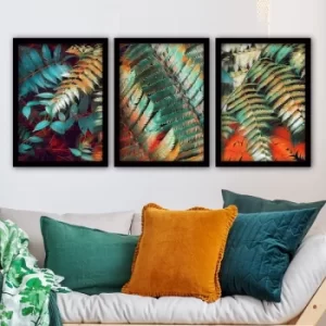 Image of 3SC109 Multicolor Decorative Framed Painting (3 Pieces)