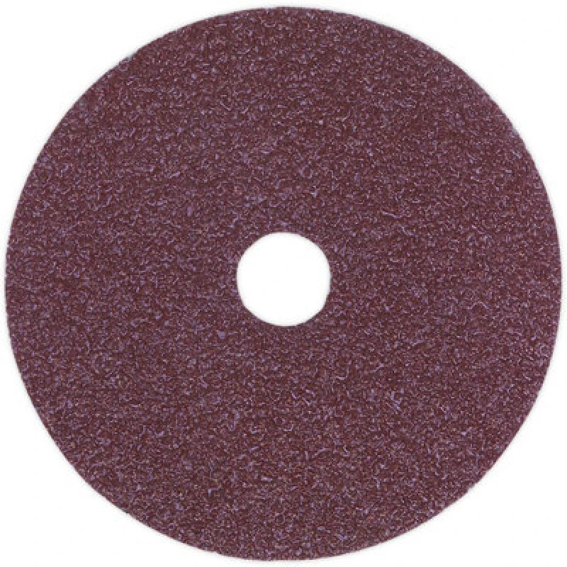 Image of Loops 25 PACK - 100mm Fibre Backed Sanding Discs - 50 Grit Aluminium Oxide Round Sheet Multi