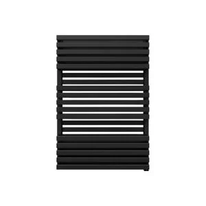 Image of Terma Quadrus 800W Electric Metallic Black Towel Warmer (H)870mm (W)600mm
