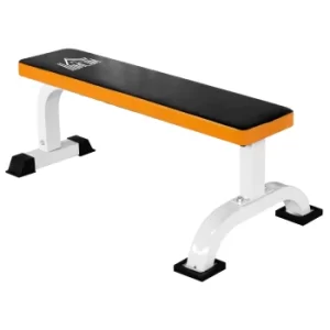 Image of HOMCOM Fitness Flat Bench-Black/Orange