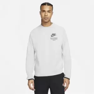 Image of Nike Sportswear Mens Fleece Crew Sweater - Grey