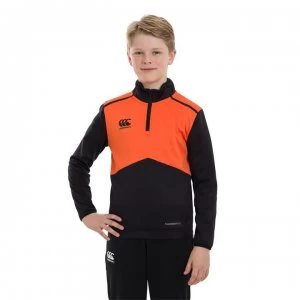 Image of Canterbury Quarter Zip Top Junior - Black