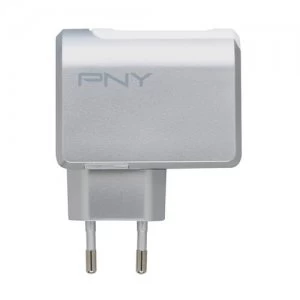 Image of PNY P-AC-2UF-SEU01-RB mobile device charger White Indoor