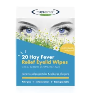Image of The Eye Doctor Biodegradable Hayfever Relief Eyelid Wipes