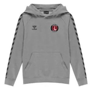 Image of Hummel Charlton Athletic Hoodie Juniors - Grey