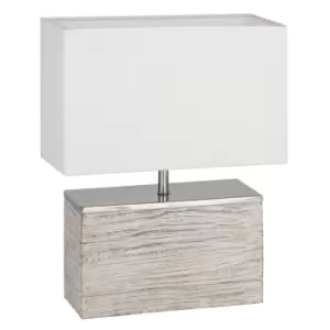 Image of White Wash Table Lamp -Hampton