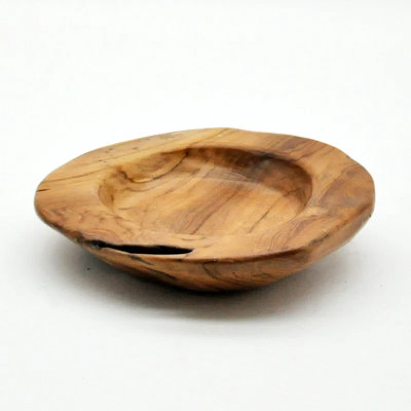 Image of Minster Med Root Fruit Bowl - L30 X W30 X H8cm - Teak