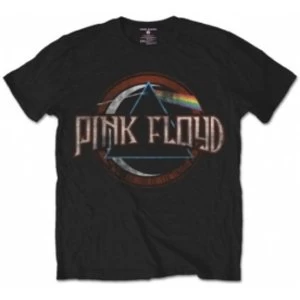 Image of Pink Floyd DSOTM Vintage Seal Black Mens T Shirt Size: La