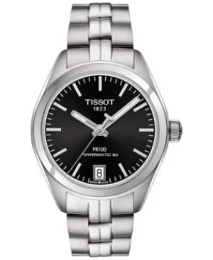 Image of Tissot Ladies PR100 Black Dial Powermatic 80 T1012071105100 Watch