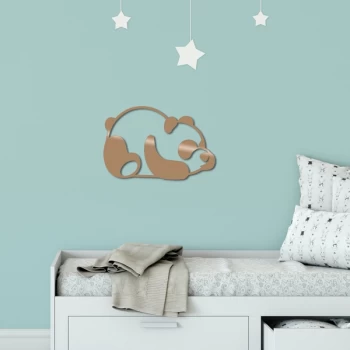Image of Panda2 - Copper Copper Decorative Metal Wall Accessory