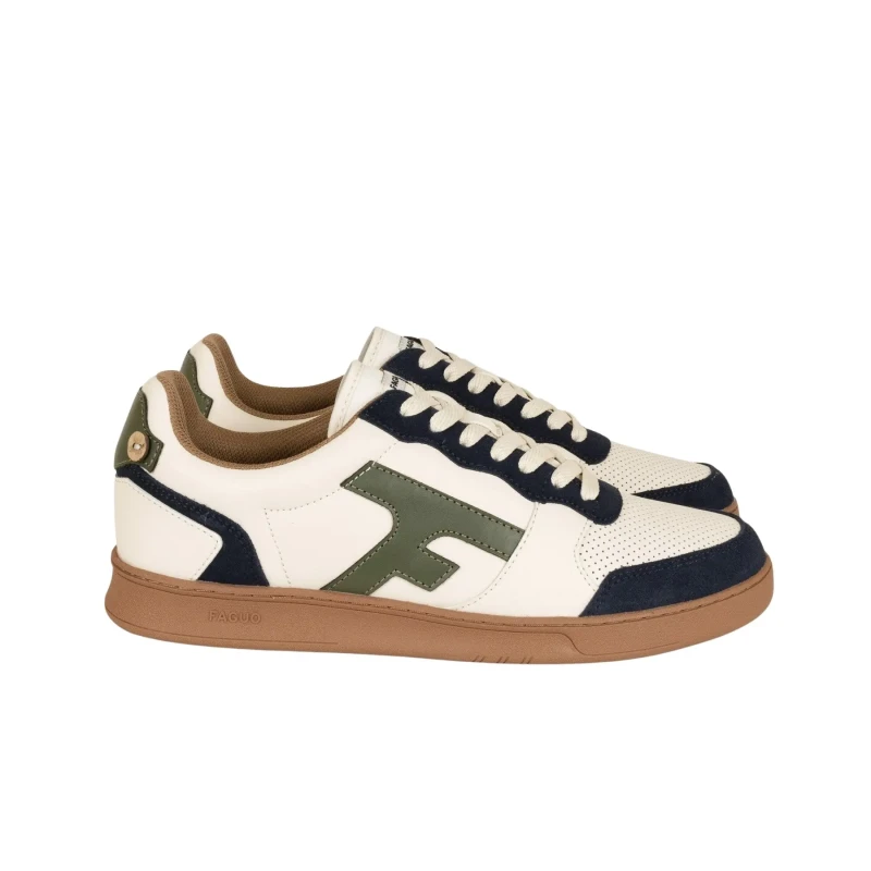 Image of Faguo Basket leather Faguo Suede Bleu Unisex 41