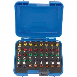 Image of Draper 40 piece Coloured Screwdriver Bit Set