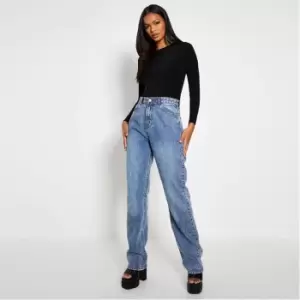 Image of I Saw It First Super Soft Crew Neck Bodysuit - Black