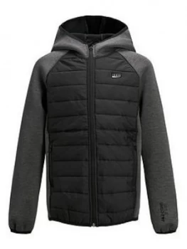Image of Jack & Jones Boys Hybrid Padded Jacket - Black