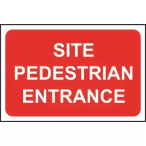 Image of Site Pedestrian Entrance Sign