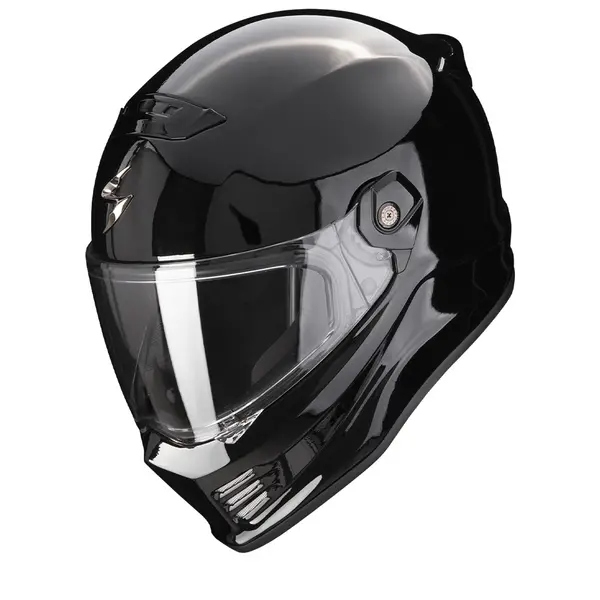 Image of Scorpion Covert FX Solid Black Full Face Helmet XS