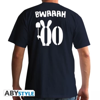 Image of Lapins Cretins - Euro Mens Medium T-Shirt - Navy