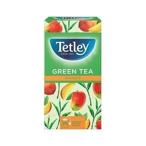 Image of Original Tetley Tea Bags Green Tea with Mango Pack of 25 Tea Bags